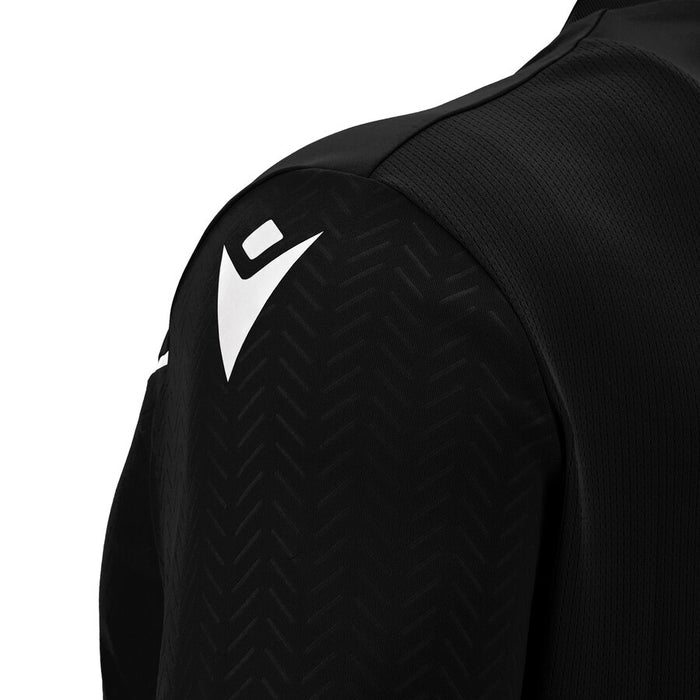 Macron Referee Shirt Ponnet Eco - Black - Short Sleeves