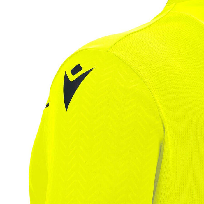 Macron Referee Shirt Ponnet Eco - Neon Yellow - Short Sleeves
